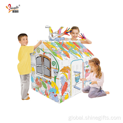 Painting Art Set  Diy Tent Doodle Cardboard Toy House Manufactory